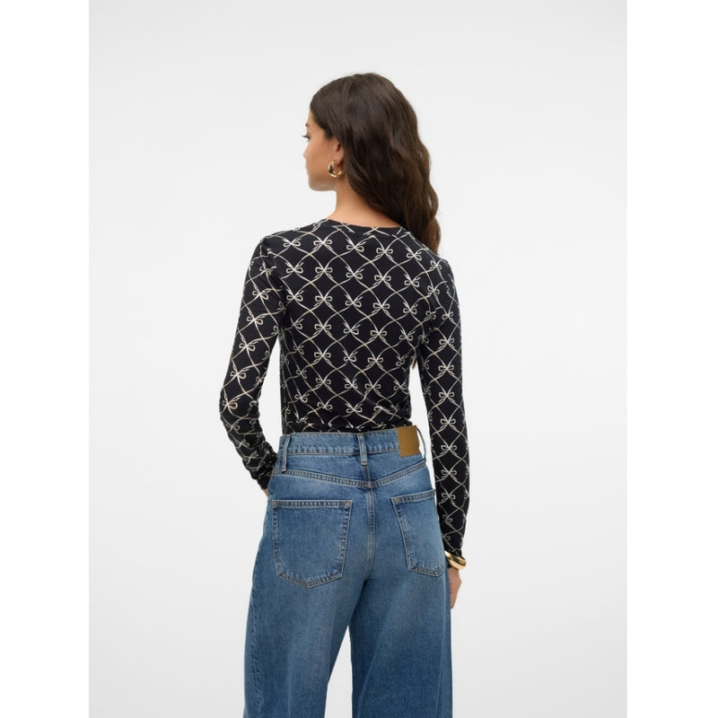 Vero Moda VERO MODA dam blus VMALBERTE Blouse Black CILIA