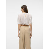 Vero Moda VERO MODA dam blus VMBECCA Blouse Snow white