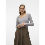 Vero Moda VERO MODA dam blus VMBRITT Blouse Light Grey Melange