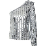 Vero Moda VERO MODA dam blus VMEFI Blouse Silver Colour