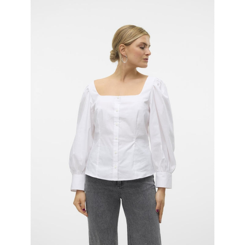 Vero Moda VERO MODA dam blus VMFRIBA Blouse Snow white