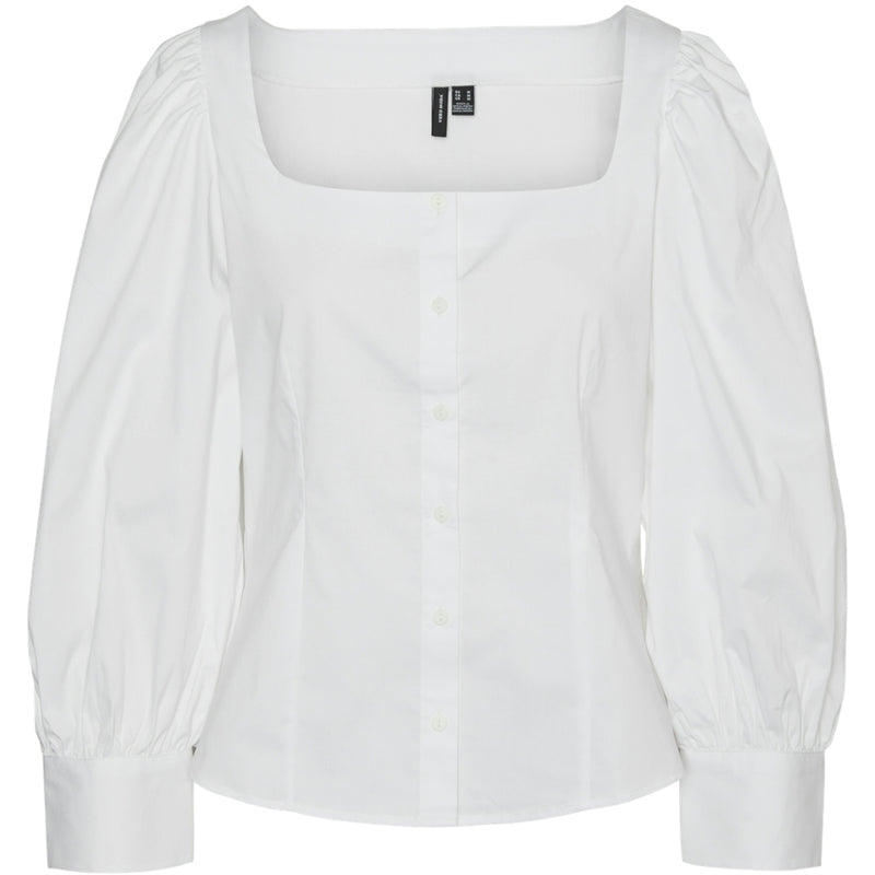 Vero Moda VERO MODA dam blus VMFRIBA Blouse Snow white