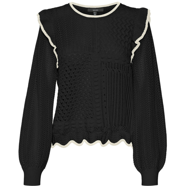 Vero Moda VERO MODA dam blus VMMADELYN Blouse Black W. BIRCH