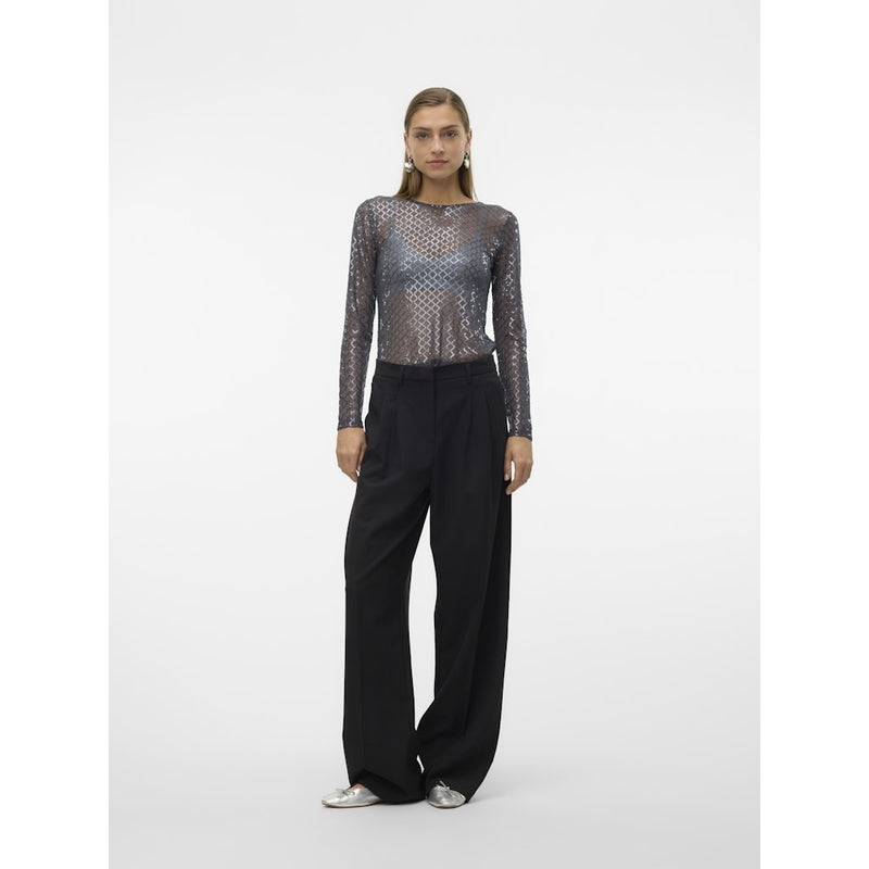 Vero Moda VERO MODA dam blus VMSAFINA Blouse Asphalt