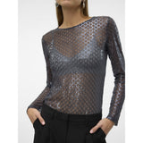 Vero Moda VERO MODA dam blus VMSAFINA Blouse Asphalt