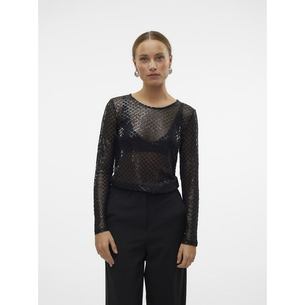 Vero Moda VERO MODA dam blus VMSAFINA Blouse Black