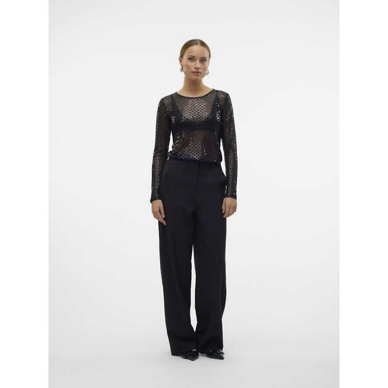 Vero Moda VERO MODA dam blus VMSAFINA Blouse Black