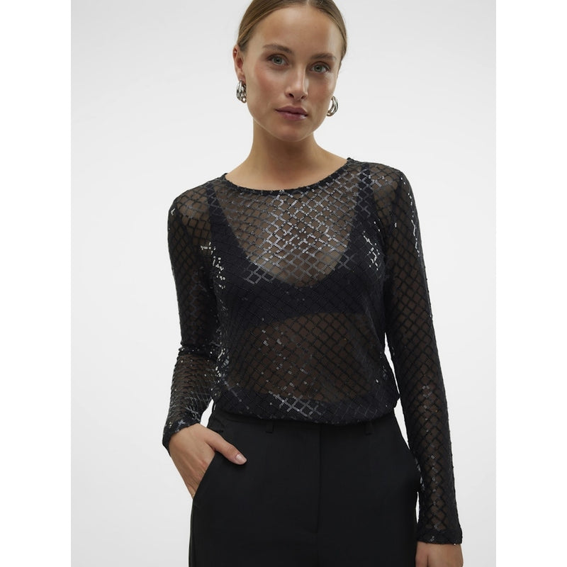 Vero Moda VERO MODA dam blus VMSAFINA Blouse Black