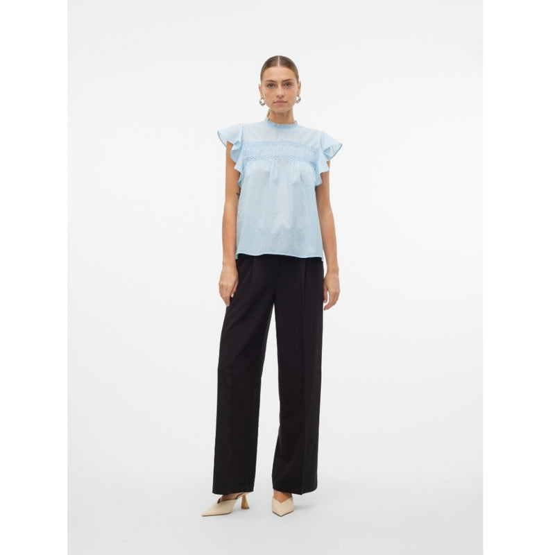 Vero Moda VERO MODA dam blus VMTRINE Blouse Cashmere Blue