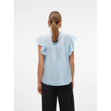 Vero Moda VERO MODA dam blus VMTRINE Blouse Cashmere Blue