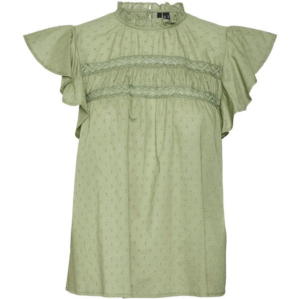 Vero Moda VERO MODA dam blus VMTRINE Blouse Hedge Green