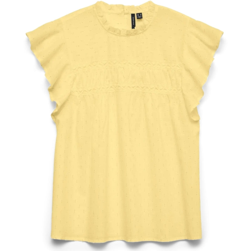 VERO MODA dam blus VMTRINE - pale banana