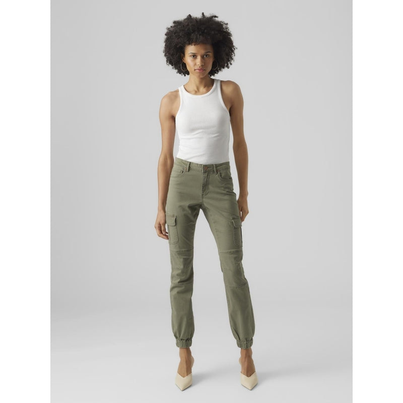 Vero Moda VERO MODA dam byxor VMIVY Pant Ivy green