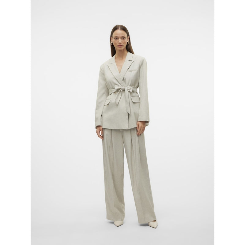 Vero Moda VERO MODA dam byxor VMOMARI Pant Light Grey Melange