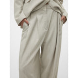 Vero Moda VERO MODA dam byxor VMOMARI Pant Light Grey Melange