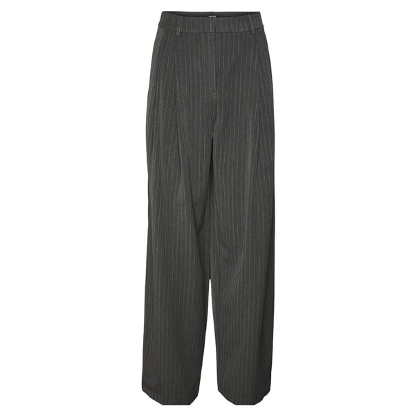 Vero Moda VERO MODA dam byxor VMSILJE Pant Dark Grey Melange PINSTRIPE
