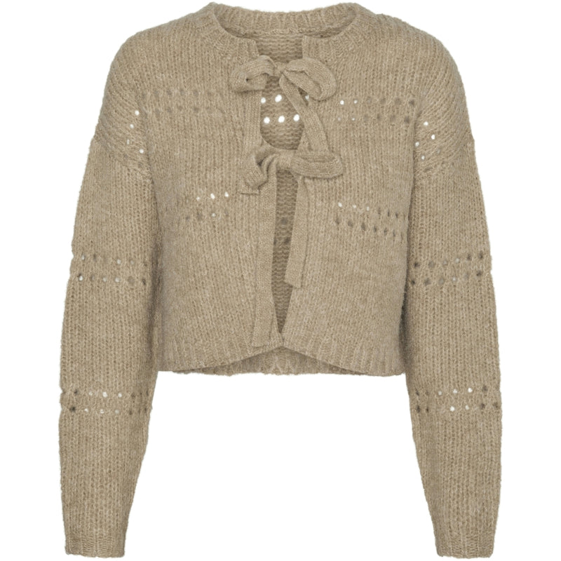 Vero Moda VERO MODA dam cardigan VMADELINA Cardigan Silver Mink W. MELANGE