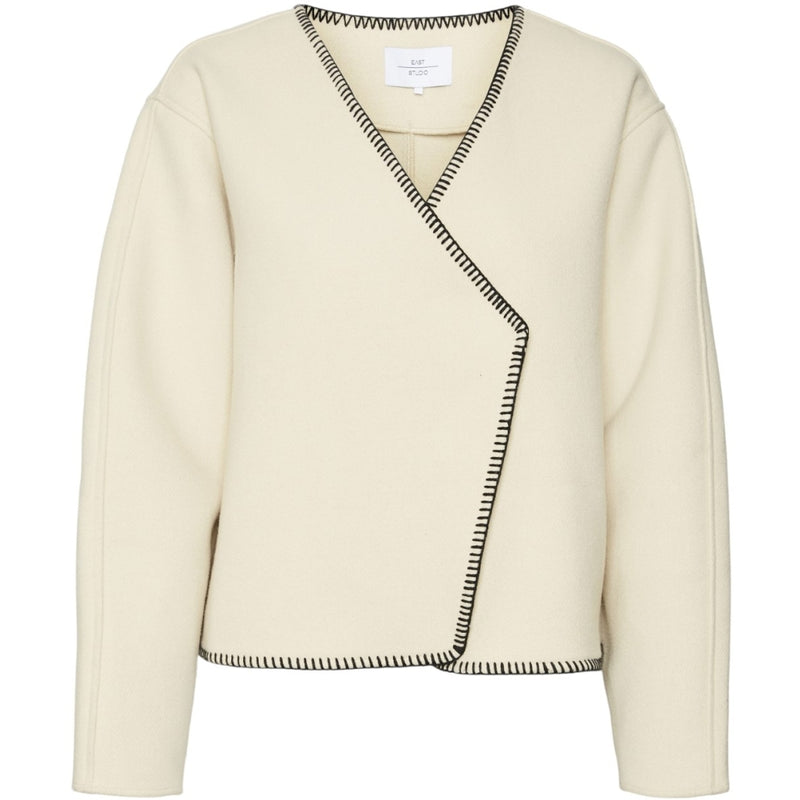 Vero Moda VERO MODA dam cardigan VMLENNA Cardigan Birch BLACK STITCH