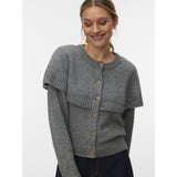 Vero Moda VERO MODA dam cardigan VMLILLI Cardigan Medium grey melange