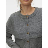 Vero Moda VERO MODA dam cardigan VMLILLI Cardigan Medium grey melange