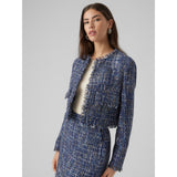 Vero Moda VERO MODA dam jacka VMCHANTELLE Jacket Navy Blazer MELANGE