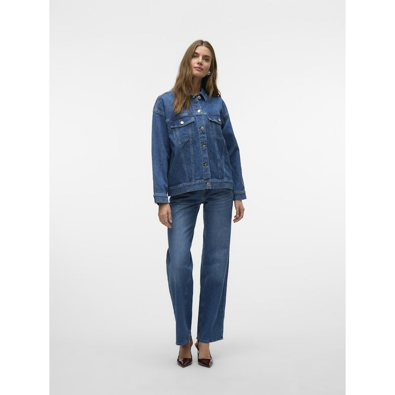 Vero Moda VERO MODA dam jacka VMTESSA Jacket Medium Blue Denim Detail RA380