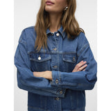Vero Moda VERO MODA dam jacka VMTESSA Jacket Medium Blue Denim Detail RA380