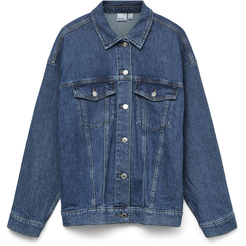 Vero Moda VERO MODA dam jacka VMTESSA Jacket Medium Blue Denim Detail RA380