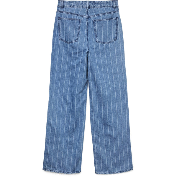 Vero Moda VERO MODA dam jeans VMKATHY Jeans Medium Blue Denim Stripes WHITE