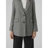 Vero Moda VERO MODA dam kavaj VMHARPER Blazer Black White Houndstooth