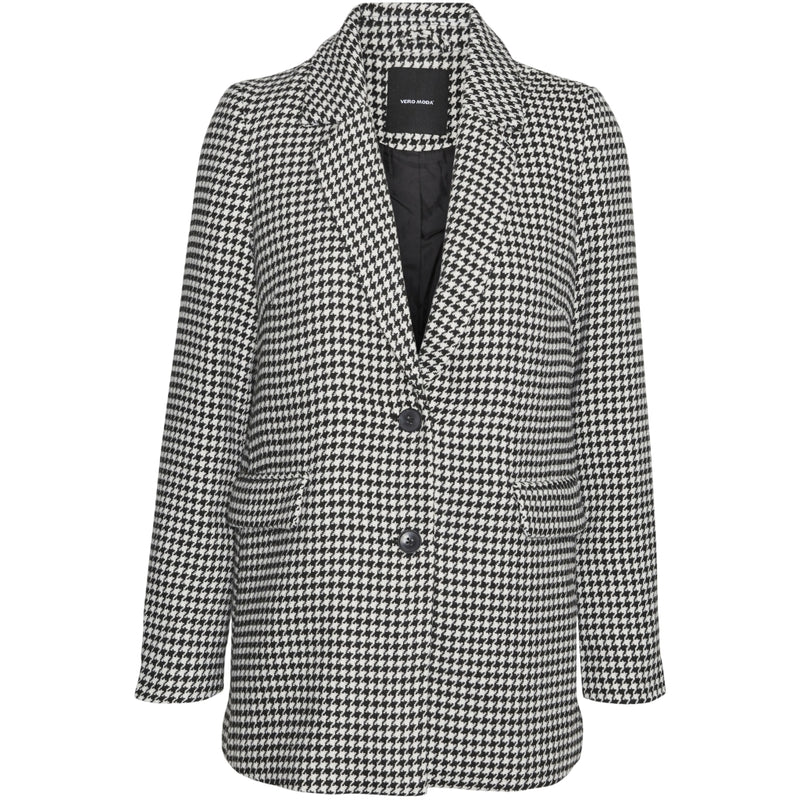 Vero Moda VERO MODA dam kavaj VMHARPER Blazer Black White Houndstooth