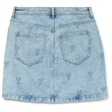 Vero Moda VERO MODA dam kjol VMTESSA Skirt Light Blue Denim EMBROIDERY