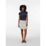 Vero Moda VERO MODA dam kjol VMTRINE Skirt Snow White Marguerite Blue Jasper