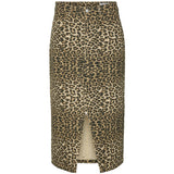 Vero Moda VERO MODA dam kjol VMVERI Skirt Silver Mink LEOPARD