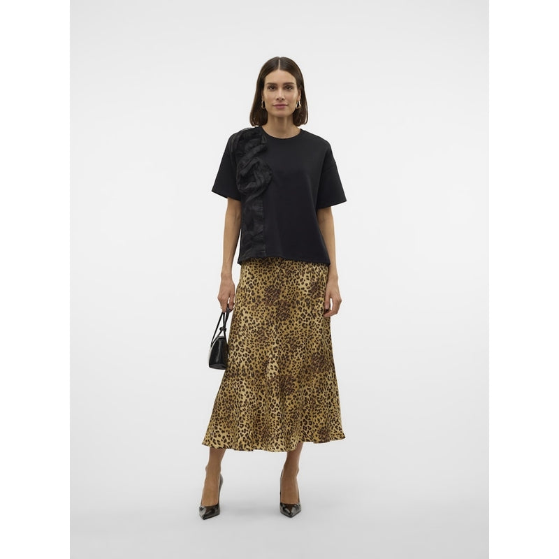 Vero Moda VERO MODA dam kjol VMWAKI Skirt Black Leo