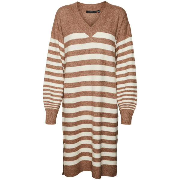 Vero Moda VERO MODA dam kläning VMHURRICANE Dress Brown Lentil W. BIRCH