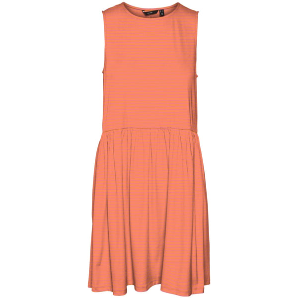 Vero Moda VERO MODA dam klänning VMMADI Dress Georgia Peach Radiant Yellow