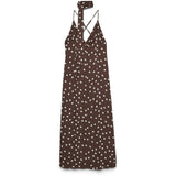 Vero Moda VERO MODA dam klänning VMELISA Dress Chocolate Martini Snow white dot