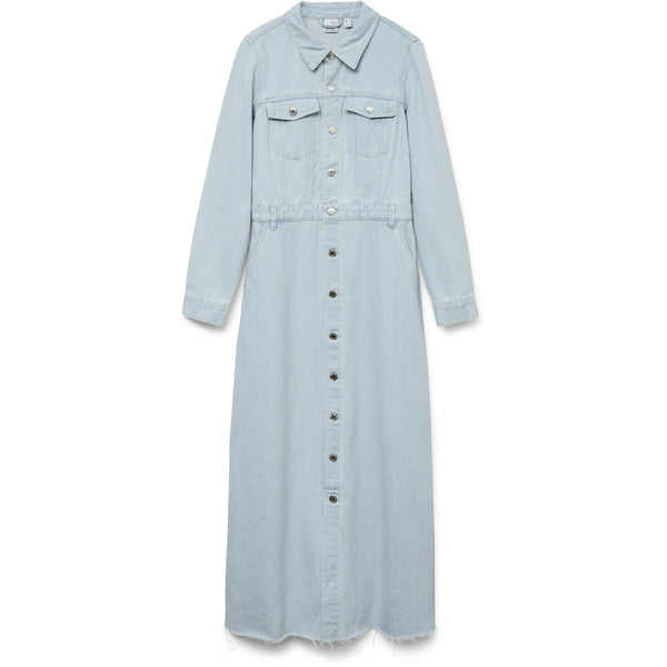 Vero Moda VERO MODA dam klänning VMMOLLY Dress Light Blue Denim