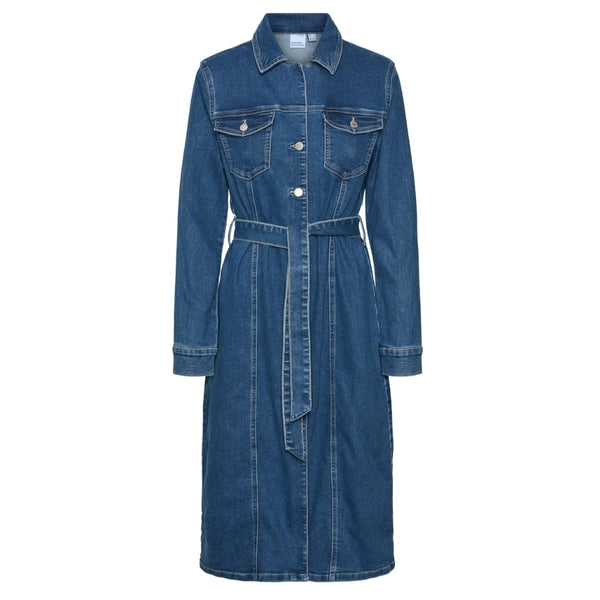 Vero Moda VERO MODA dam klänning VMTELLY Dress Medium blue denim