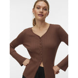 Vero Moda VERO MODA dam kofta VMWILLOW Cardigan Cocoa Brown