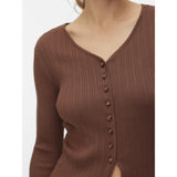 Vero Moda VERO MODA dam kofta VMWILLOW Cardigan Cocoa Brown
