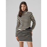 Vero Moda VERO MODA dam pullover VMFABULOUS Pullover Birch W. BLACK