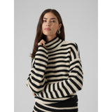 Vero Moda VERO MODA dam pullover VMFABULOUS Pullover Birch W. BLACK