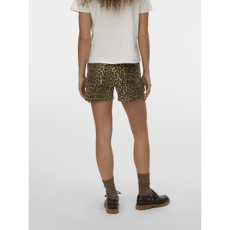 Vero Moda VERO MODA dam shorts VMTESS Restudsalg Silver Mink LEOPARD