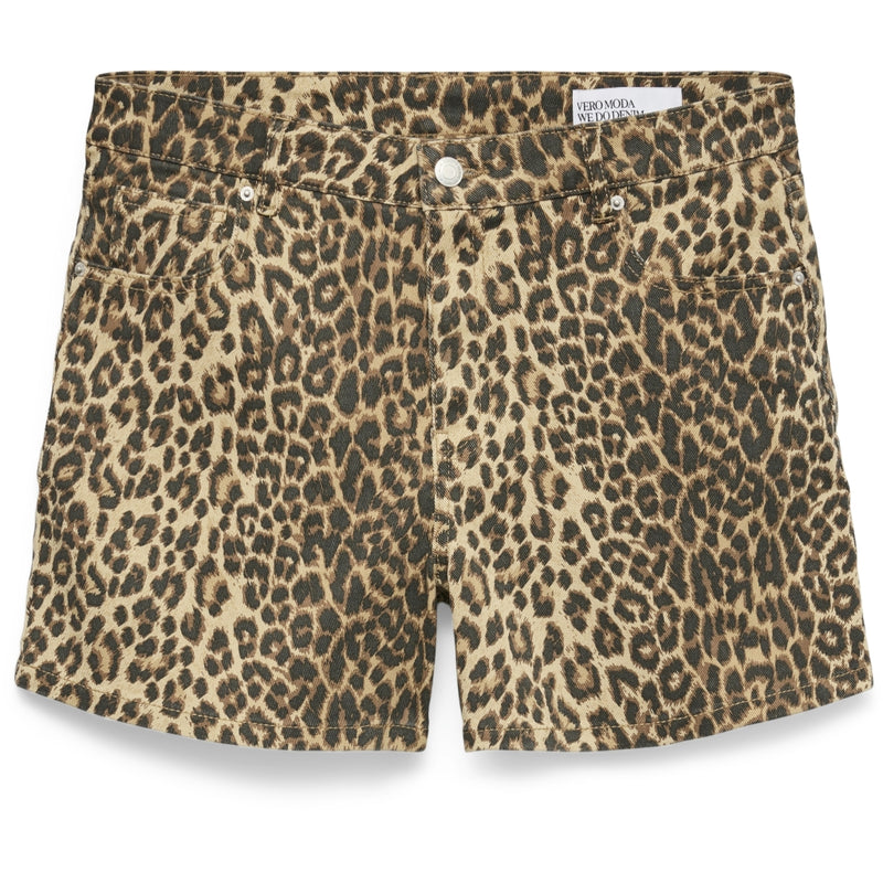 Vero Moda VERO MODA dam shorts VMTESS Restudsalg Silver Mink LEOPARD