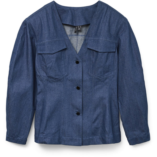 Vero Moda VERO MODA dam skjorta VMCARLA Shirt Blue Indigo