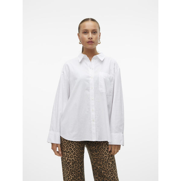 Vero Moda VERO MODA dam skjorta VMIDA Shirt Bright White