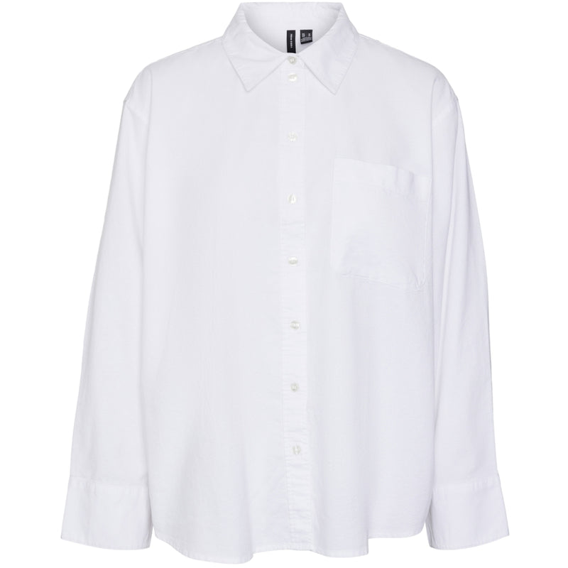 Vero Moda VERO MODA dam skjorta VMIDA Shirt Bright White