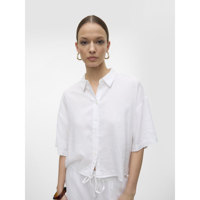 Vero Moda VERO MODA dam skjorta VMLINN Shirt Snow white